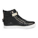 Zeus High-Top Textured Sneaker // Black (US: 12)