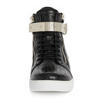 Zeus High-Top Textured Sneaker // Black (US: 12)