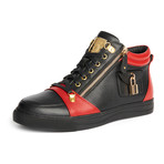 Zappa Mid-Top Sneaker // Red + Black (US: 8)