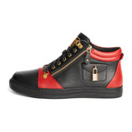 Zappa Mid-Top Sneaker // Red + Black (US: 8)