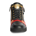 Zappa Mid-Top Sneaker // Red + Black (US: 8)