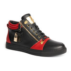 Zappa Mid-Top Sneaker // Red + Black (US: 8)