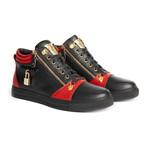 Zappa Mid-Top Sneaker // Red + Black (US: 8)