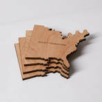 East Coaster Wood Coaster