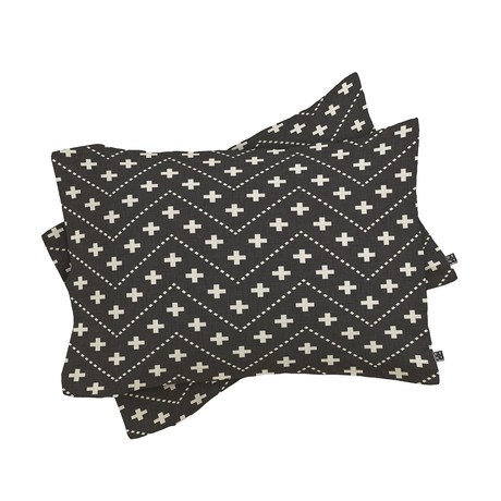 Dash and Plus // Pillow Case // Set of 2