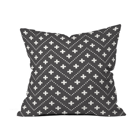 Dash and Plus // Throw Pillow (18" x 18")