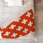 Vermillion Plus // Fleece Throw Blanket (Large)