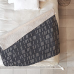 Bogo Denim Mudcloth // Fleece Throw Blanket (Medium)