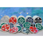 Silver Plated Poker Chip Set // 100 Count