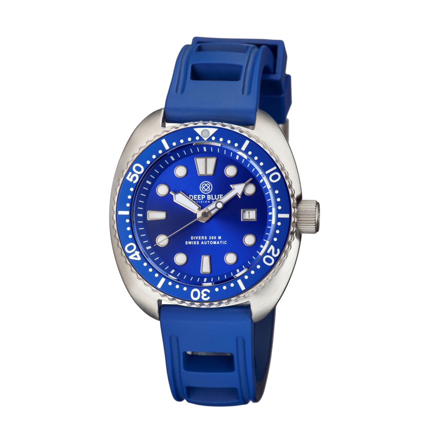 Deep blue military 2025 diver 300 swiss automatic