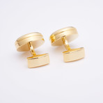 Quartz Watch Cufflinks // Goldtoned Jewel