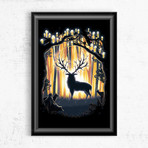 Deer God Save Our Forest (11"W x 17"H)