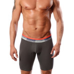 Cotton Athletic Boxer // Dark Gray (M)