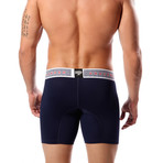 Microfiber Boxer Brief // Dark Blue (L)