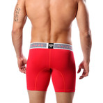 Microfiber Boxer Brief // Red (S)