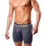 Microfiber Boxer Brief // Dark Gray (M)