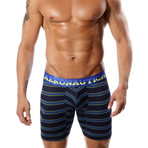 Microfiber Boxer Brief // Blue + Pistachio (M)