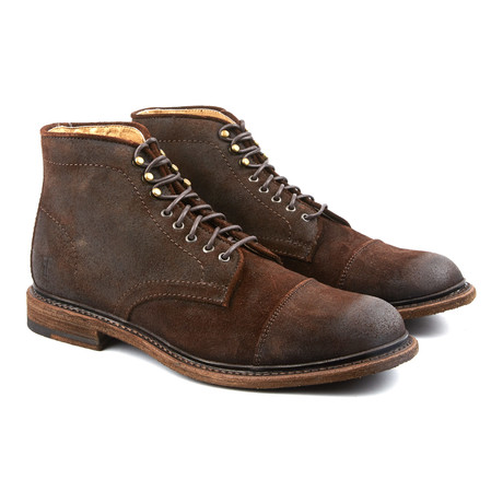 Jack Suede Lace-Up Boot // Dark Brown (US: 7)