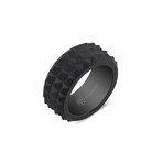 Spike Ring // Black (Size 8)