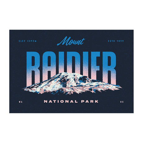 Mount Rainier (12"W x 18"H)