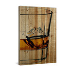 Slow Sipping // Natural Pine Wood (24"W x 36"H x 1.5"D)