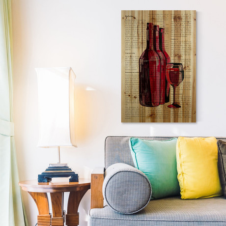 Wine Reserves // Natural Pine Wood (24"W x 36"H x 1.5"D)