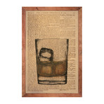 Bourbon on Ice // Framed Canvas (12"W x 18"H x 1.5"D)