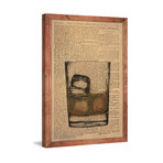 Bourbon on Ice // Framed Canvas (12"W x 18"H x 1.5"D)