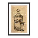 Tequila Bottle // Framed Print (12"W x 18"H x 1.5"D)