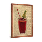 Tall Bloody Mary 2 // Framed Canvas (12"W x 18"H x 1.5"D)