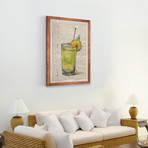 Green Liqueur // Framed Canvas (12"W x 18"H x 1.5"D)