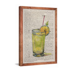 Green Liqueur // Framed Canvas (12"W x 18"H x 1.5"D)