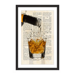 Splash of Whiskey // Framed Canvas (12"W x 18"H x 1.5"D)