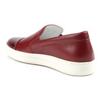 Leather Croc Slip-On // Burgundy (UK: 10)