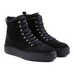 Prjct Suede Lace-Up Boot Sneaker // Black (UK: 8)