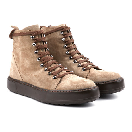 Prjct Suede Lace-Up Boot Sneaker // Brown (UK: 6)