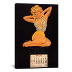 Vintage Marilyn Monroe Calendar Page (A & H Auto Parts, March, 1958) // Radio Days (12"W x 18"H x 0.75"D)