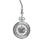 Revue Thommen Manufacture Skeleton 80 Manual Wind Pocket Watch // 12002.3132