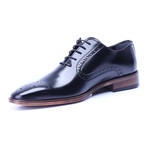 Perforated Toe Patent Oxford // Black (Euro: 44)