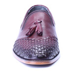 Woven Toe Tassel Loafer // Bordeaux (Euro: 42)