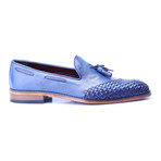 Woven Toe Tassel Loafer // Dark Blue (Euro: 44)