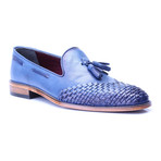 Woven Toe Tassel Loafer // Dark Blue (Euro: 42)