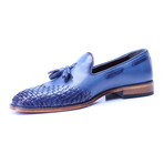 Woven Toe Tassel Loafer // Dark Blue (Euro: 39)