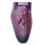 Woven Toe Tassel Loafer // Bordeaux (Euro: 41)