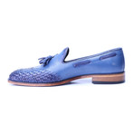 Woven Toe Tassel Loafer // Dark Blue (Euro: 41)