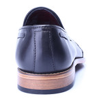 Woven Toe Tassel Loafer // Black (Euro: 43)