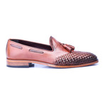 Woven Toe Tassel Loafer // Tobacco (Euro: 46)