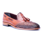 Woven Toe Tassel Loafer // Tobacco (Euro: 40)