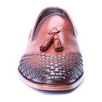 Woven Toe Tassel Loafer // Tobacco (Euro: 43)