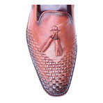 Woven Toe Tassel Loafer // Tobacco (Euro: 41)